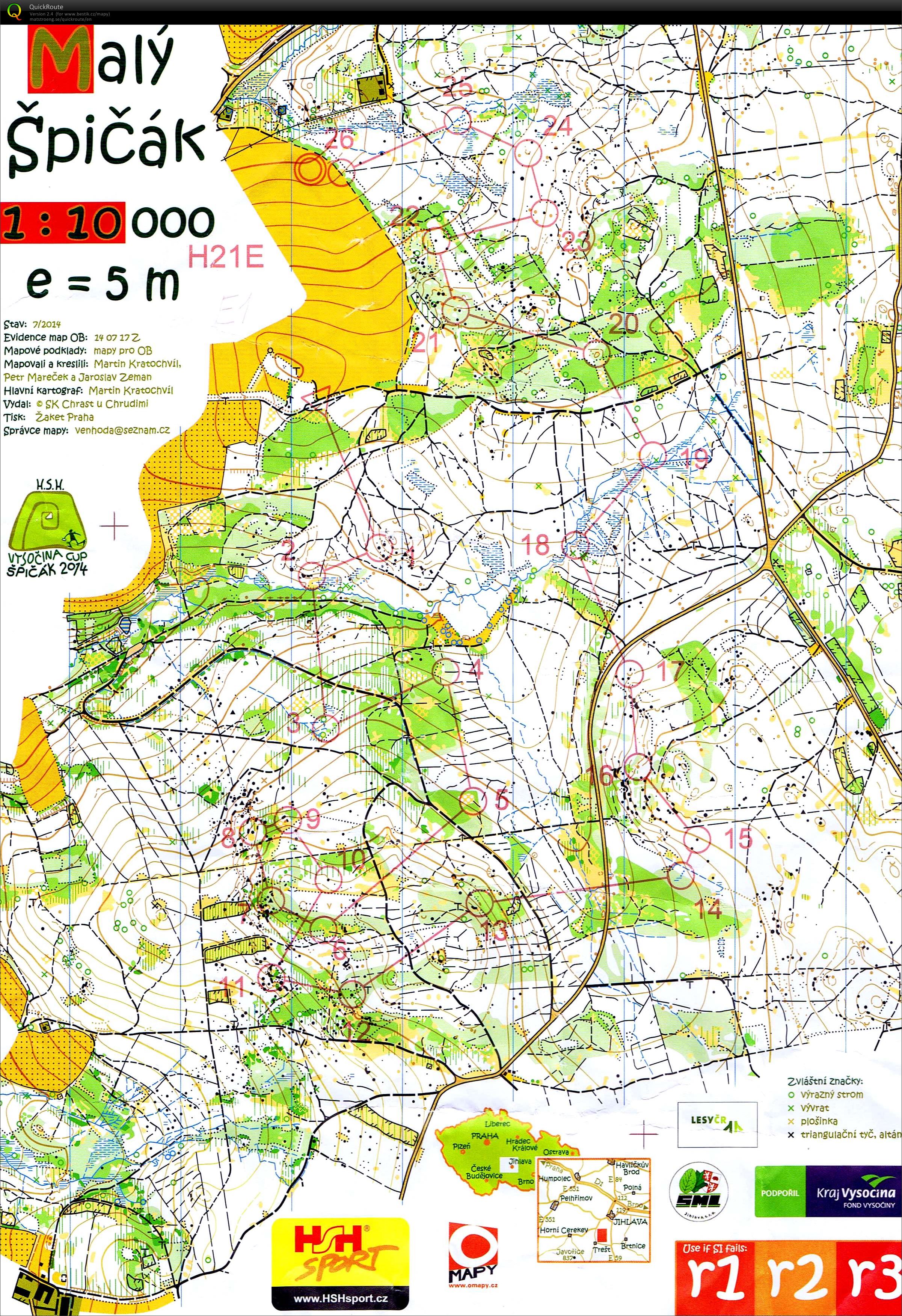 HSH Vysocina Cup - E1 - middle (2014-07-18)