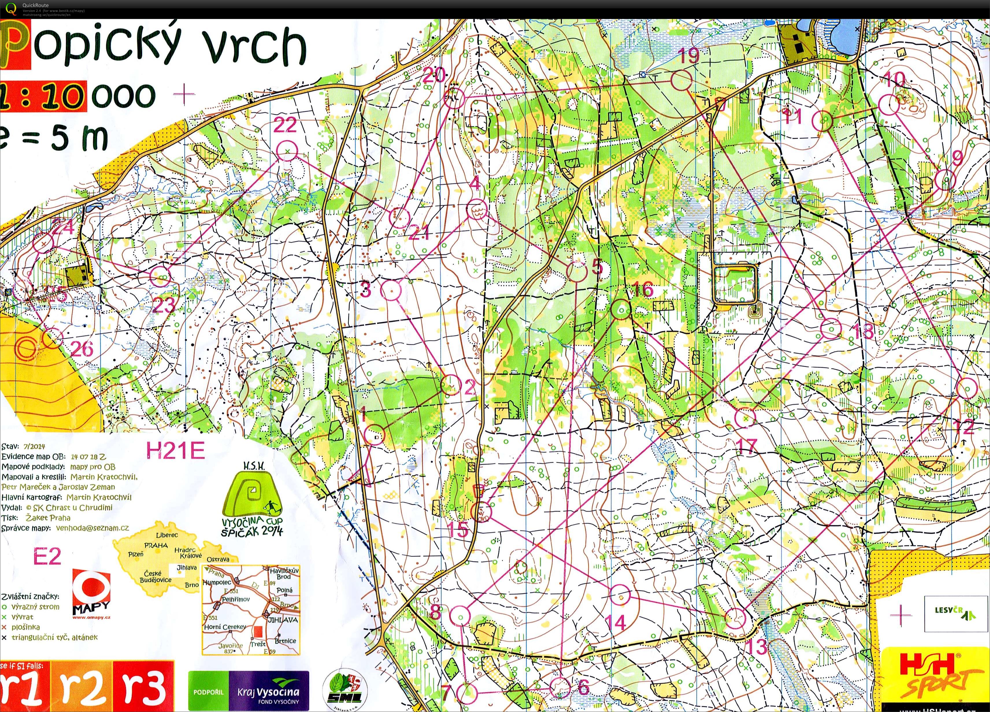HSH Vysocina Cup - E2 - long (19-07-2014)
