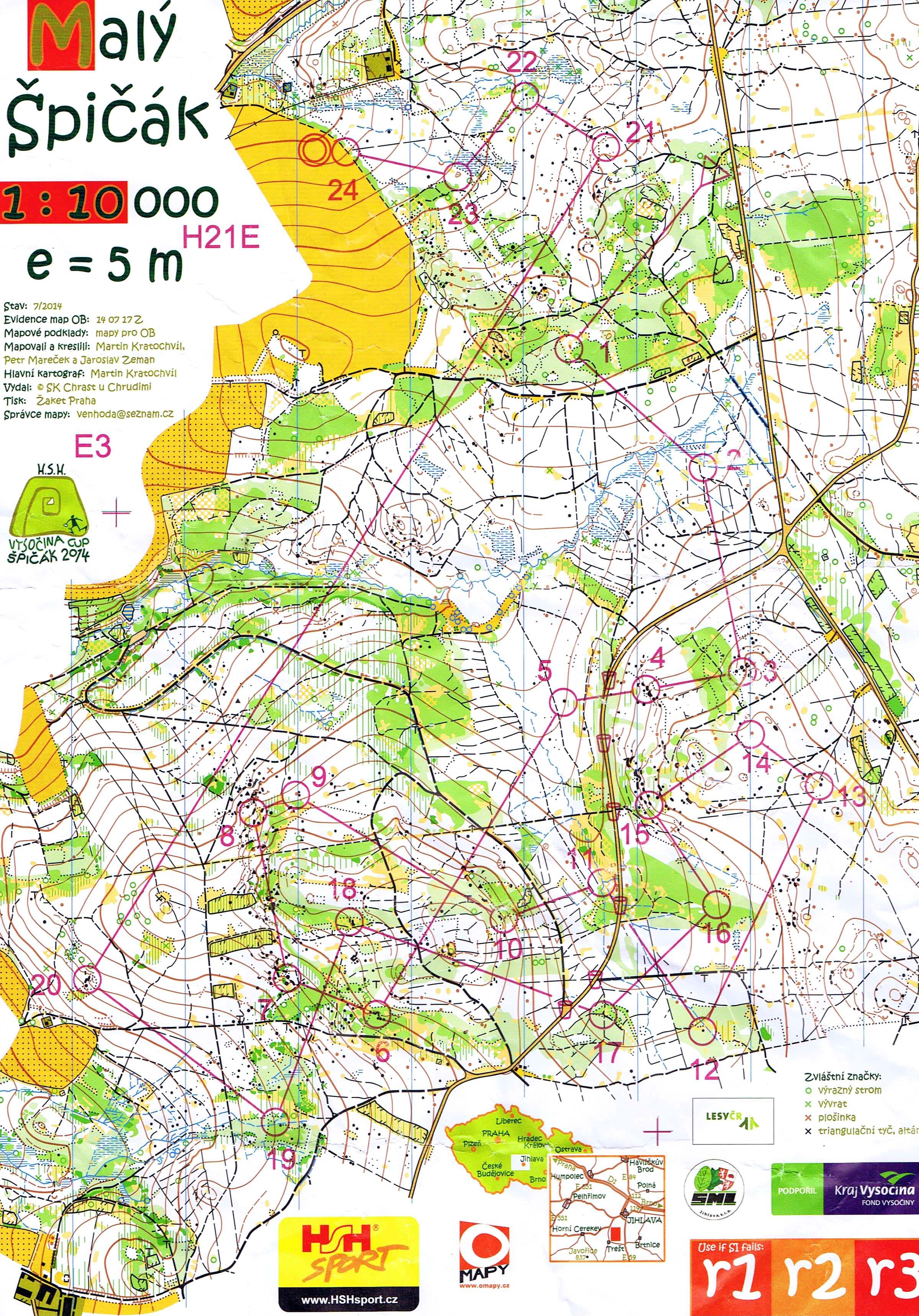 HSH Vysocina Cup - E3 - long (2014-07-21)