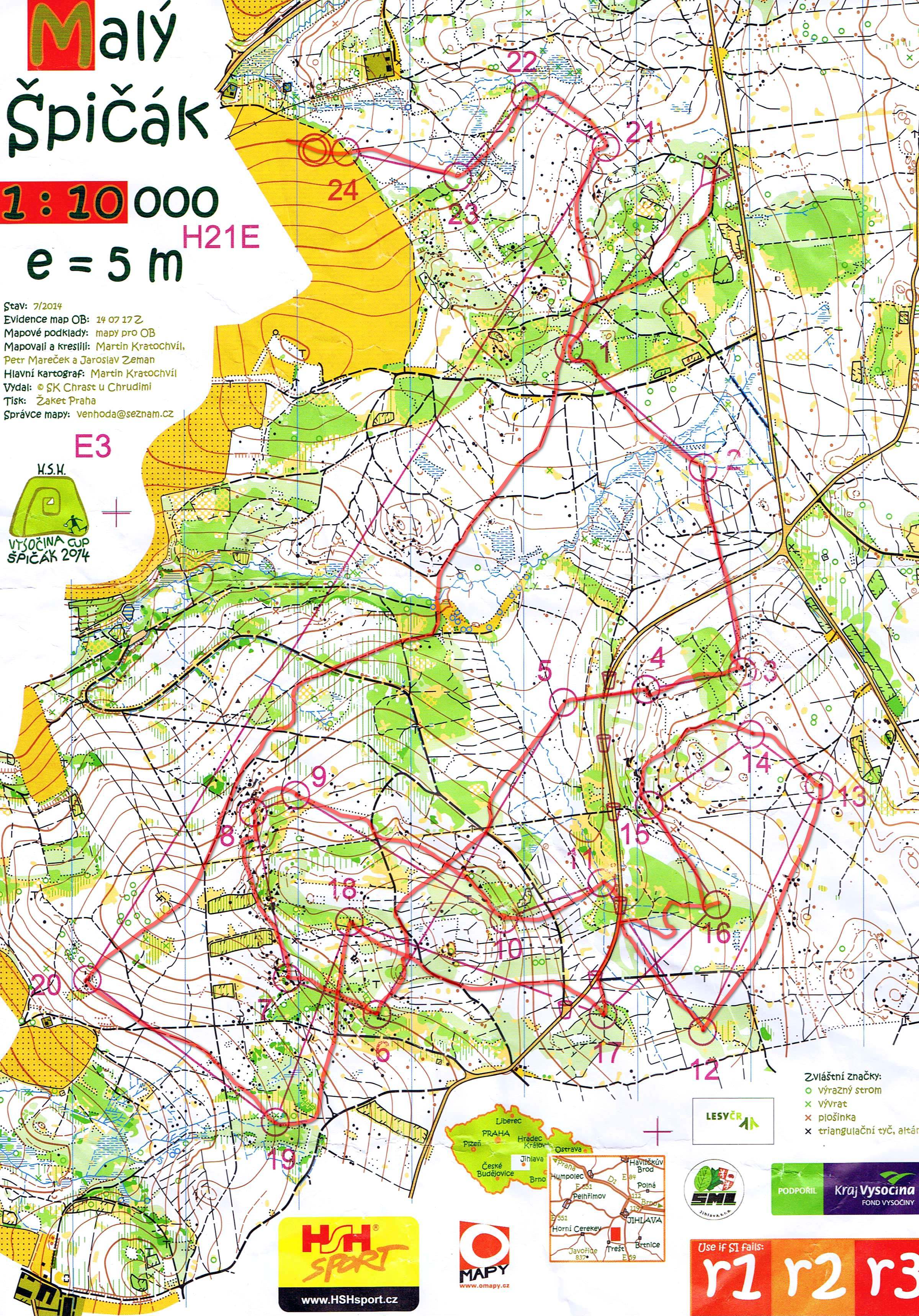 HSH Vysocina Cup - E3 - long (2014-07-21)