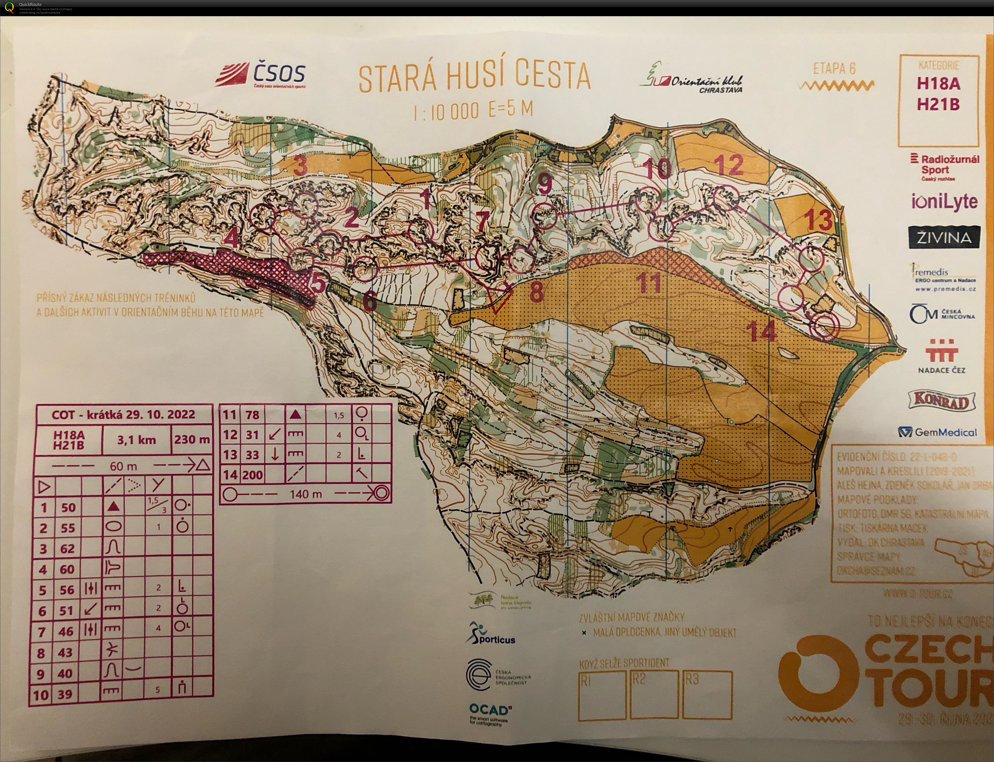 Czech O-tour (29/10/2022)