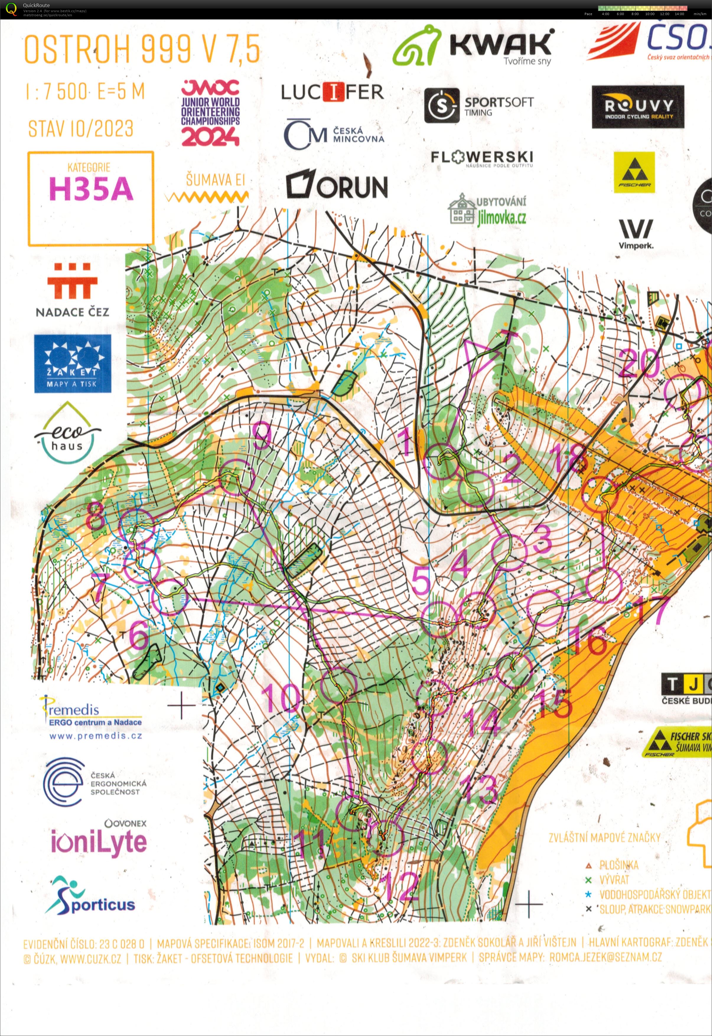 Czech O-tour Sumava E1 (28/10/2023)