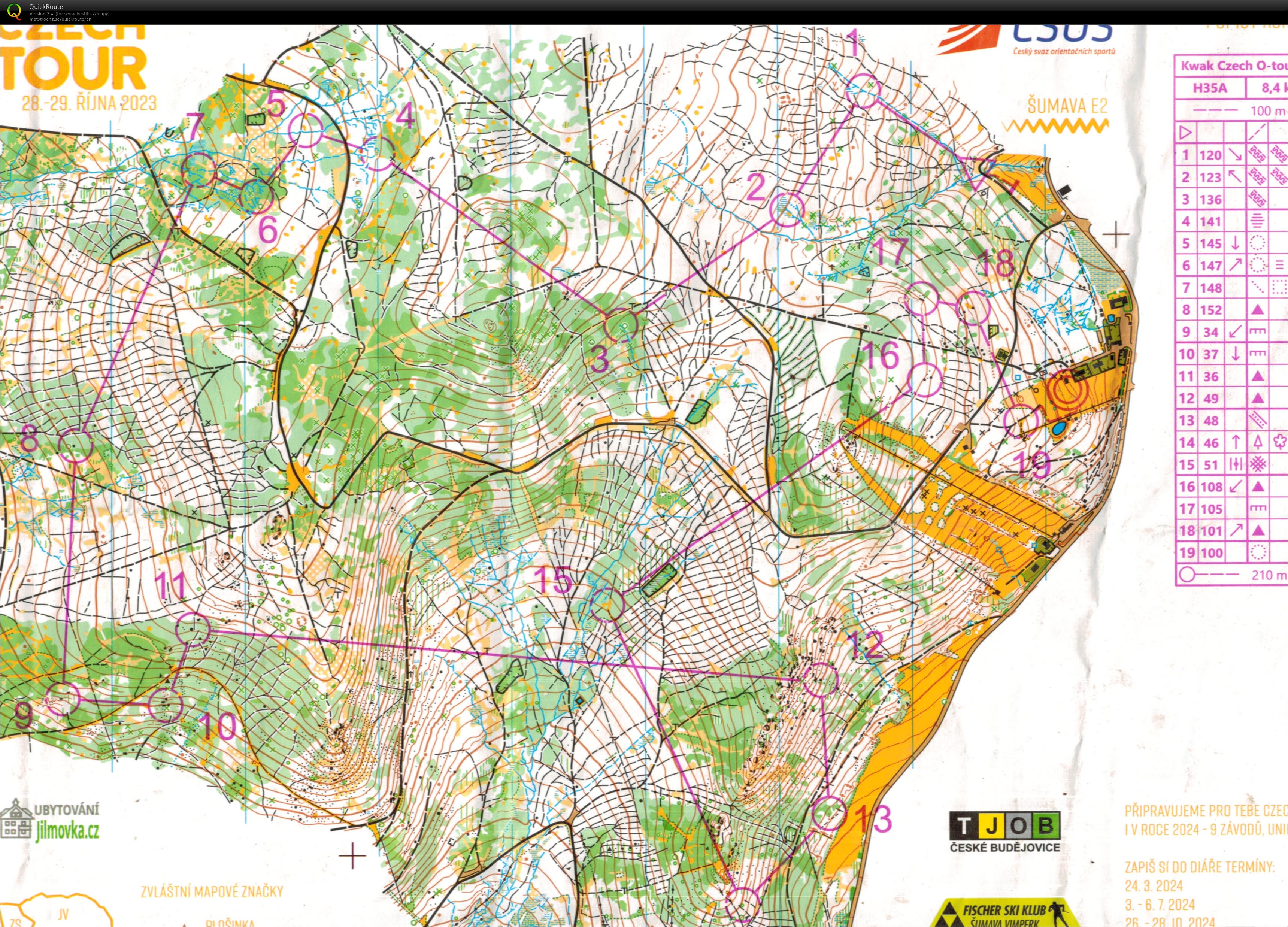 Czech O-tour Sumava E2 (29/10/2023)